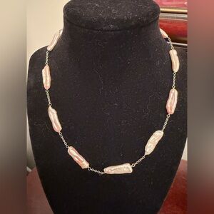 Honora sterling silver Pink Pearl Necklace